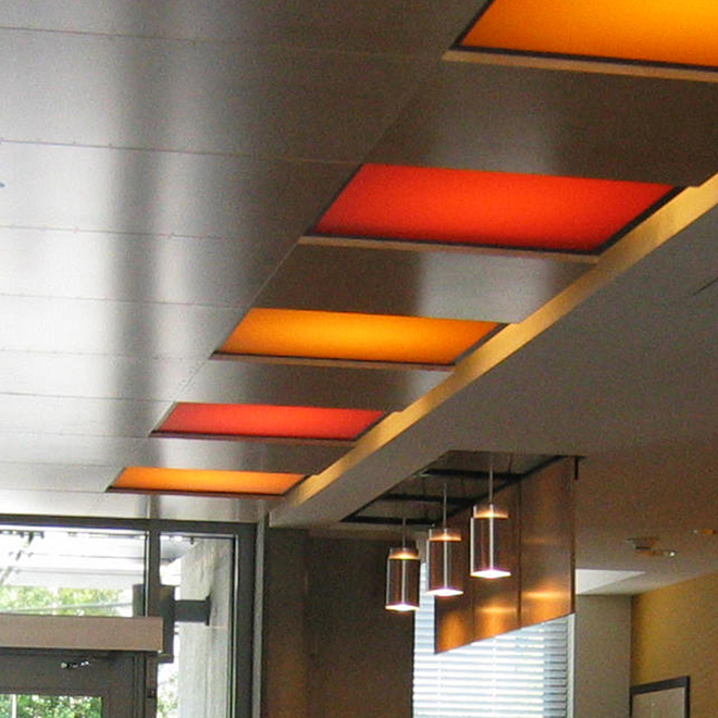 interior view of lighting in unit