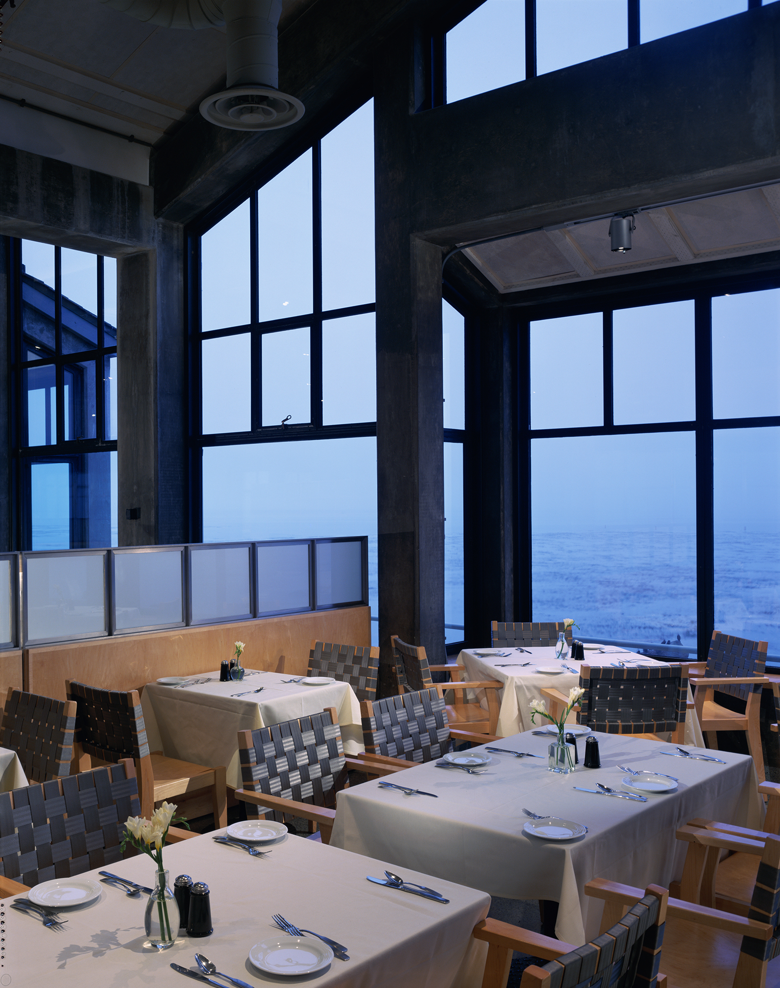 cafe seating with view