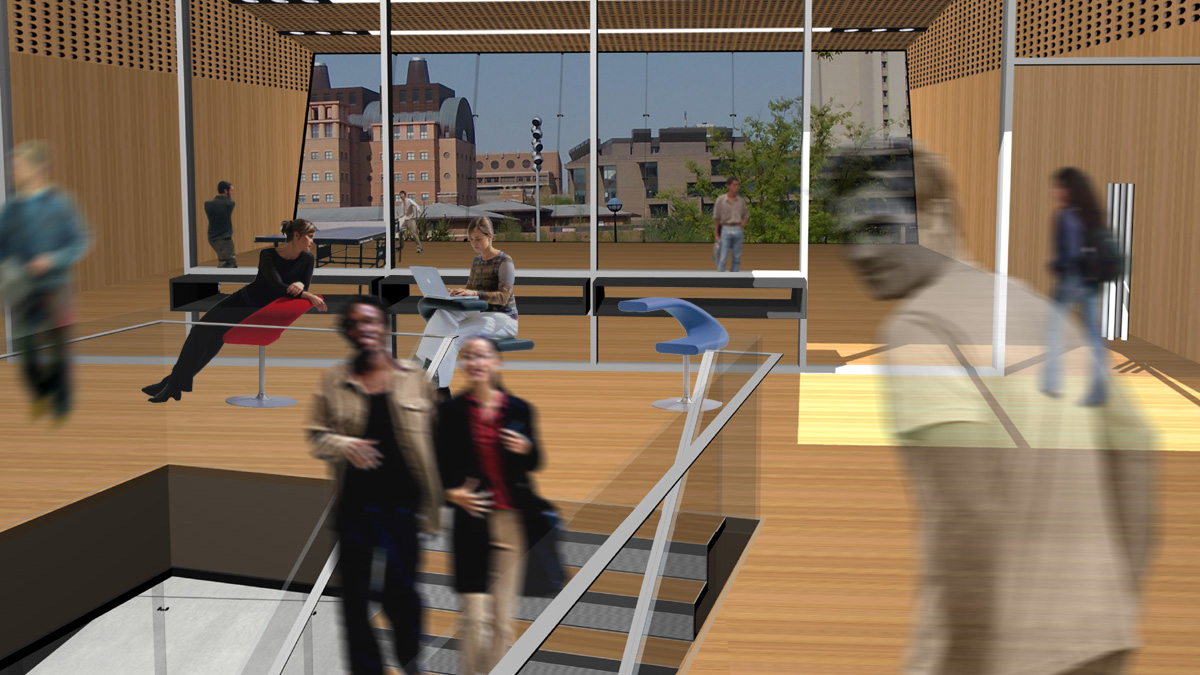 interior view, library